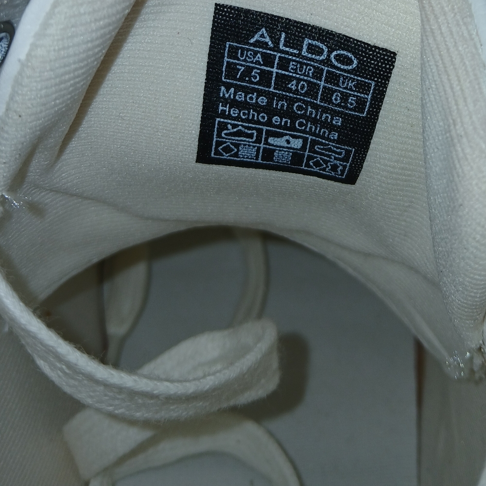 Aldo White and Red Heart Sneakers - Picture 4 of 4
